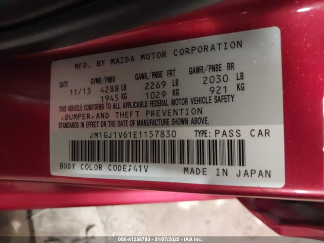 Mazda Mazda6 I Touring 2014 JM1GJ1V61E1157830 Image 9