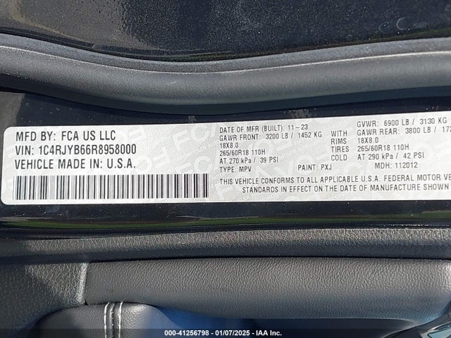 1C4RJYB66R8958000 Jeep Grand Cherokee 4xe