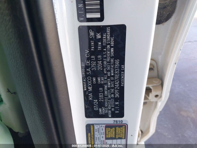 3KPF24AD7RE837846 KIA Forte Lxs