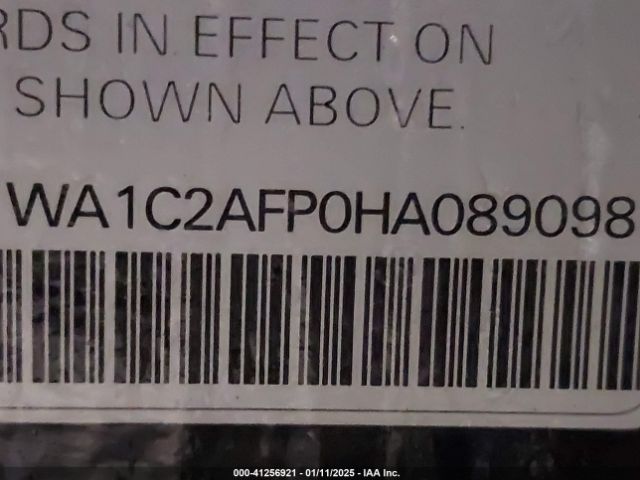 WA1C2AFP0HA089098 Audi Q5 2.0t Premium