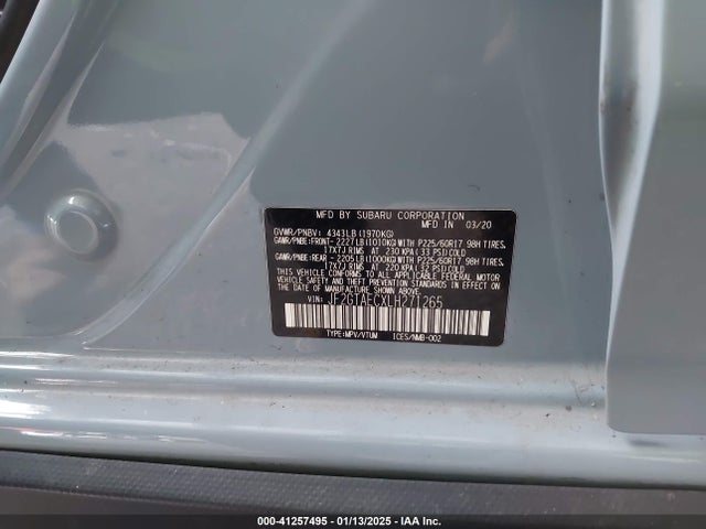 JF2GTAECXLH271265 Subaru Crosstrek Premium