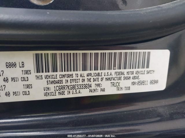 1C6RR7KG8ES333694 RAM 1500 Tradesman