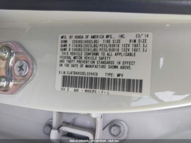 5J8TB4H3XEL024438 Acura RDX