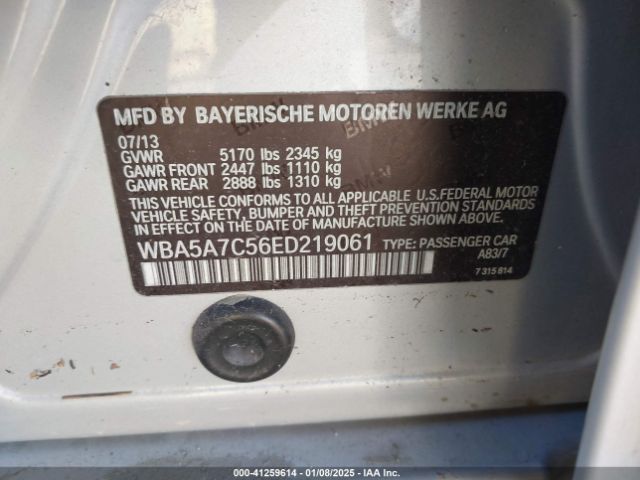 WBA5A7C56ED219061 BMW 528i Xdrive