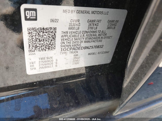 1GCPADED8NZ570832 Chevrolet Silverado 1500 2wd  Short Bed Rst