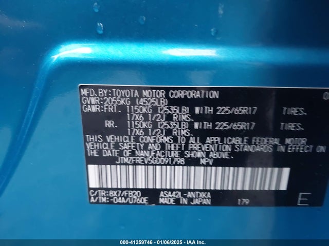 Toyota RAV4 LE 2016 JTMZFREV5GD091798 Image 9