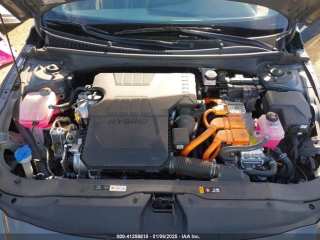 KMHLM4DJ1RU107605 Hyundai Elantra Hybrid Blue