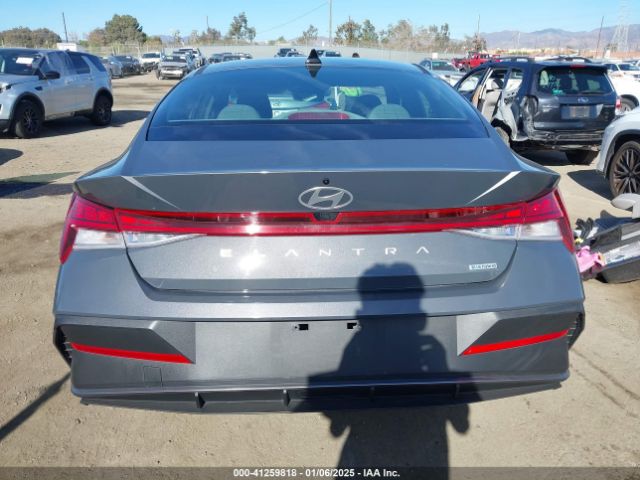 KMHLM4DJ1RU107605 Hyundai Elantra Hybrid Blue