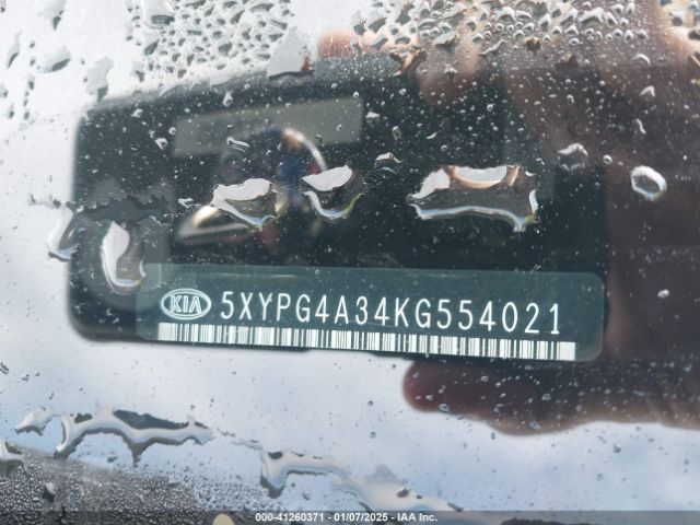 5XYPG4A34KG554021 KIA Sorento 2.4l Lx