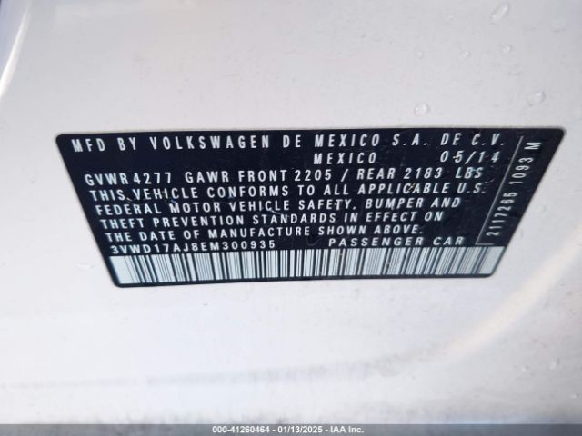 3VWD17AJ8EM300935 Volkswagen Jetta 1.8t Se