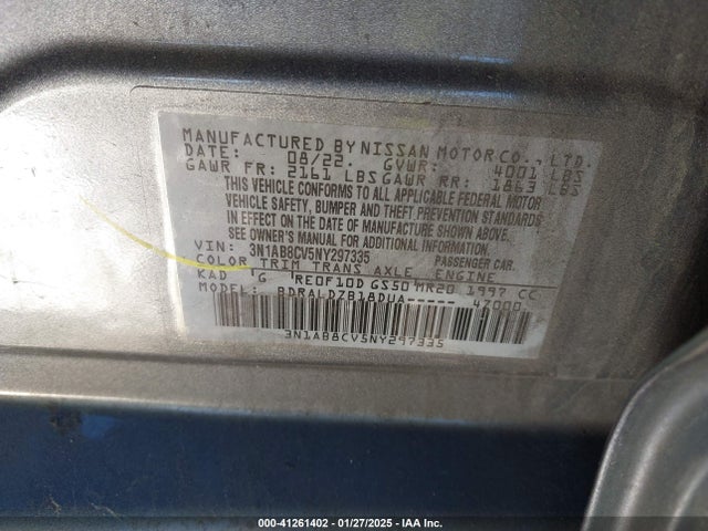 3N1AB8CV5NY297335 Nissan Sentra Sv Xtronic Cvt