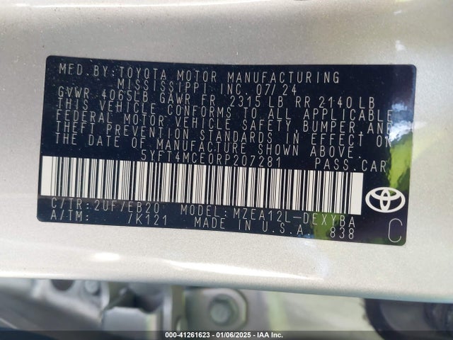 Toyota Corolla Xse 2024 5YFT4MCE0RP207281 Image 9