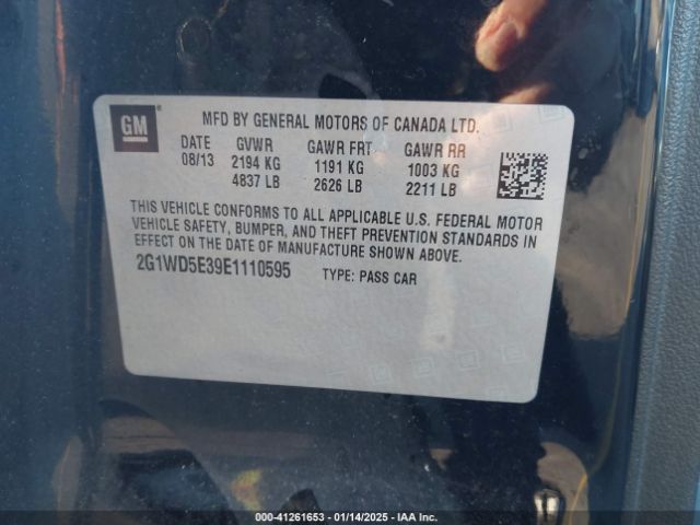 2G1WD5E39E1110595 Chevrolet IMPALA LIMITED POLICE