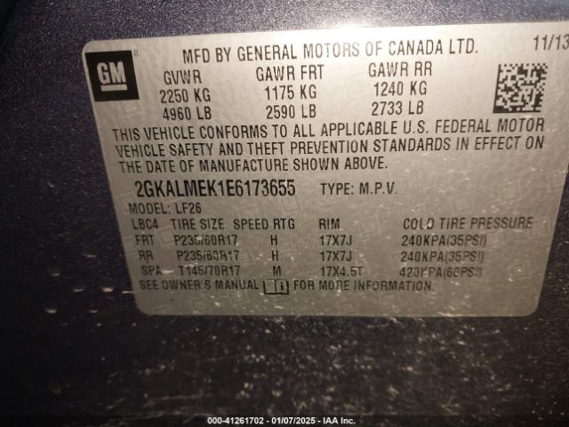 2GKALMEK1E6173655 GMC Terrain Sle-1