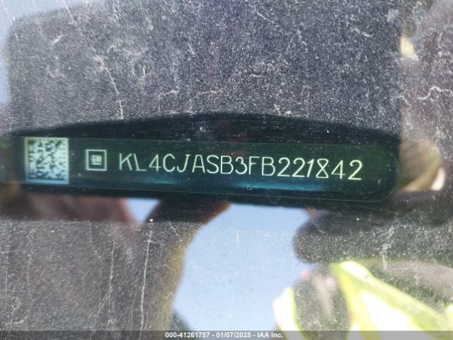 KL4CJASB3FB221842 Buick Encore