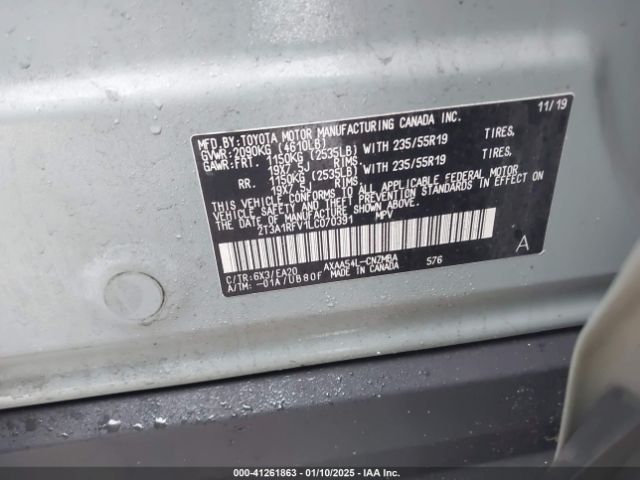 2T3A1RFV1LC070391 Toyota Rav4 Xle Premium
