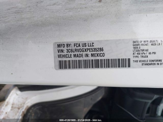 3C6LRVDGXPE535286 RAM Promaster 2500 High Roof 159 Wb