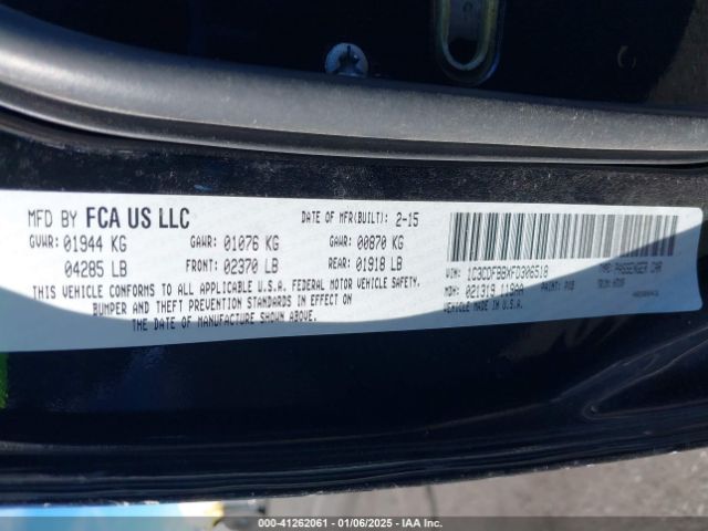 1C3CDFBBXFD306518 Dodge DART SXT