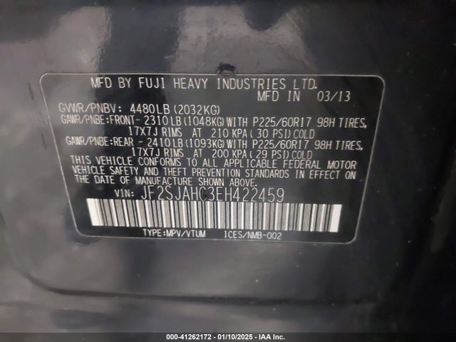 Subaru Forester 2.5i Limited 2014 JF2SJAHC3EH422459 Image 9