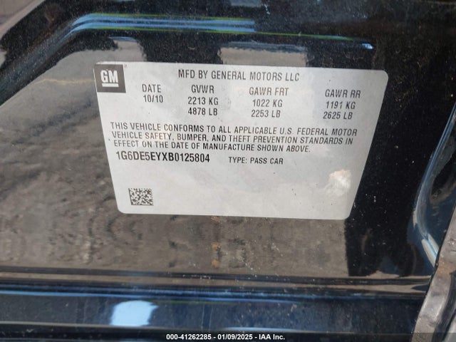 2011 CADILLAC CTS 1G6DE5EYXB0125804 Photo 8