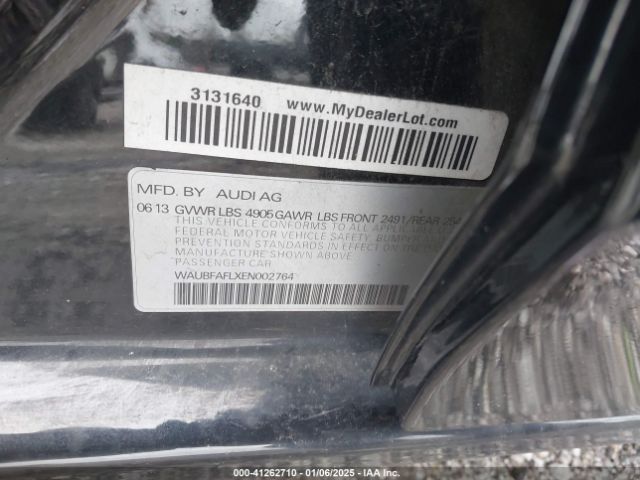 WAUBFAFLXEN002764 Audi A4 2.0t Premium