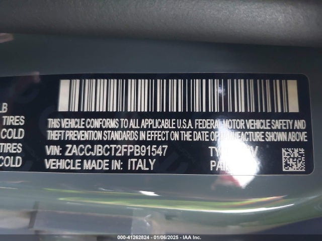Jeep Renegade Trailhawk 2015 ZACCJBCT2FPB91547 Image 9