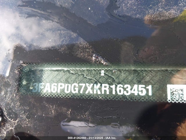 Ford FUSION S 2019 3FA6P0G7XKR163451 Image 9