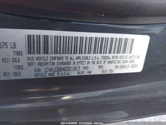 1C4NJDBB4GD511013 Jeep Compass Sport