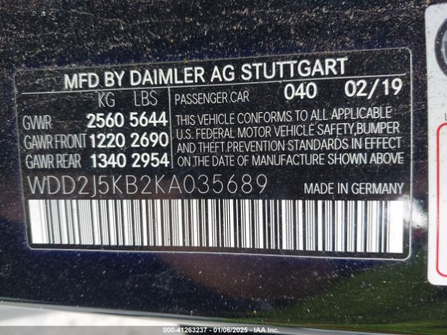 2019 MERCEDES-BENZ CLS 450 WDD2J5KB2KA035689 Photo 8
