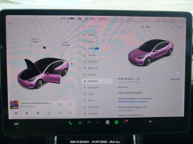 5YJ3E1EA0JF118400 Tesla Model 3 Long Range/mid Range