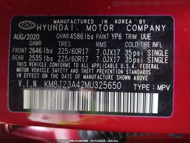 Hyundai TUCSON SE 2021 KM8J23A42MU325650 Image 9