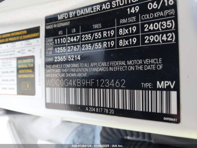 WDC0G4KB9HF123462 Mercedes-Benz Glc 300 4matic