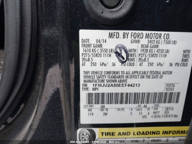 1FMJU2A50EEF44213 Ford Expedition Limited