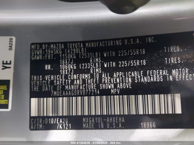 Toyota Corolla Cross Xle 2024 7MUEAAAG0RV077214 Image 9