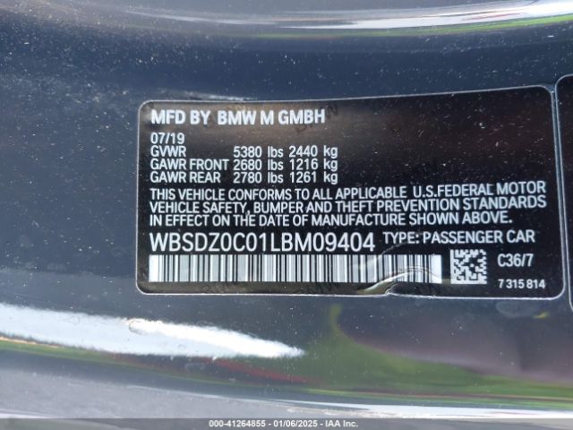 WBSDZ0C01LBM09404 BMW M8