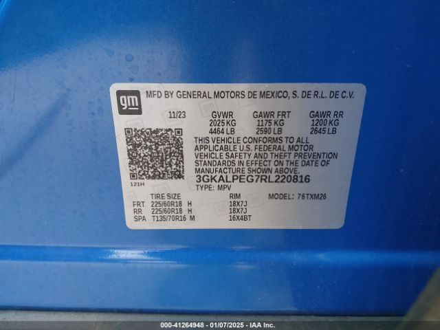 3GKALPEG7RL220816 GMC Terrain Fwd Slt