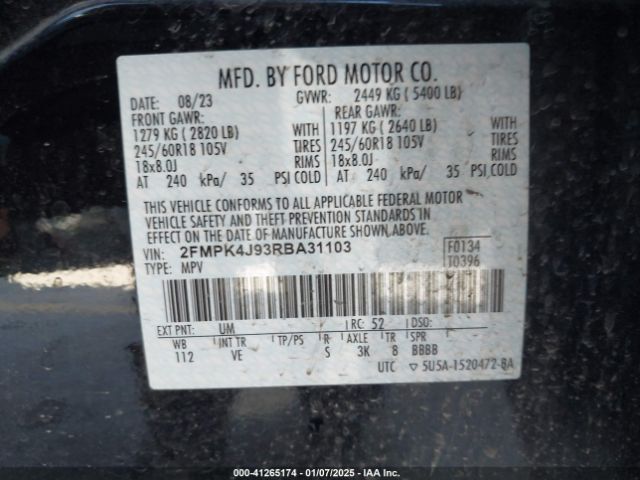 2024 FORD EDGE 2FMPK4J93RBA31103 Photo 8