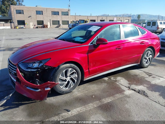 KMHL24JJ1LA009550 Hyundai Sonata Hybrid Blue