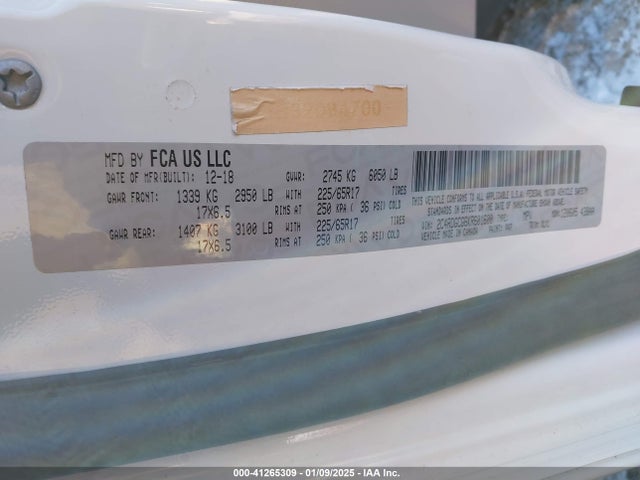 2C4RDGCG6KR601600 Dodge Grand Caravan Sxt