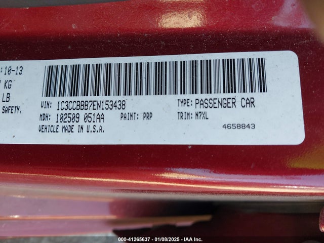 1C3CCBBB7EN153438 Chrysler 200 Touring