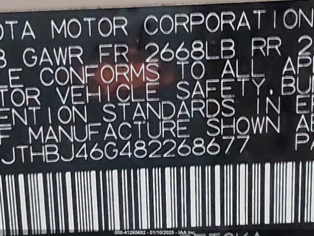 2008 LEXUS ES 350 JTHBJ46G482268677 Photo 8
