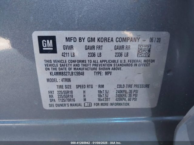 KL4MMBS27LB128948 Buick Encore Gx Fwd Preferred