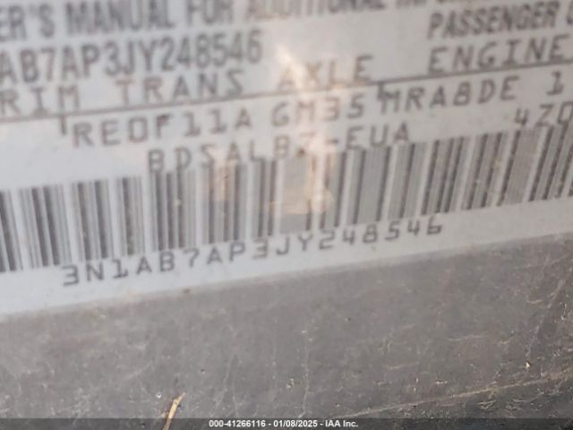 3N1AB7AP3JY248546 Nissan SENTRA S