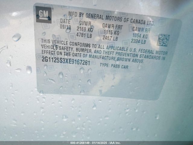2G1125S3XE9167281 Chevrolet Impala 2lt