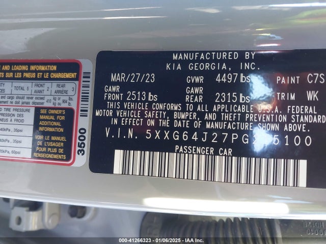5XXG64J27PG215100 KIA K5 Gt-line