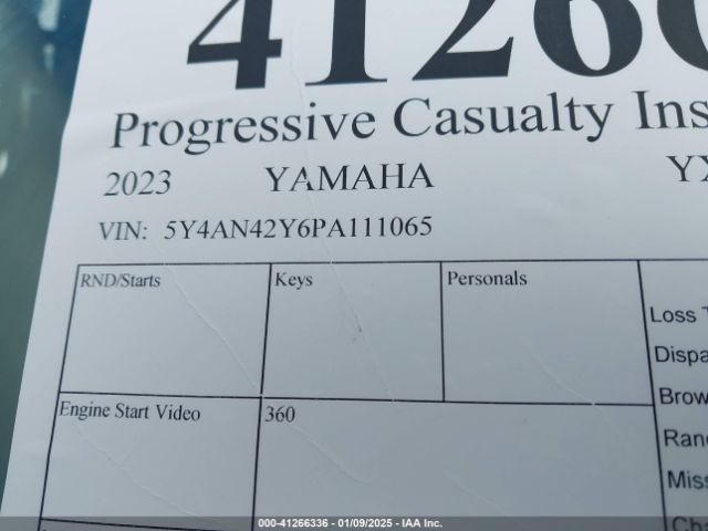 2023 YAMAHA YXE1000 5Y4AN42Y6PA111065 Photo 9