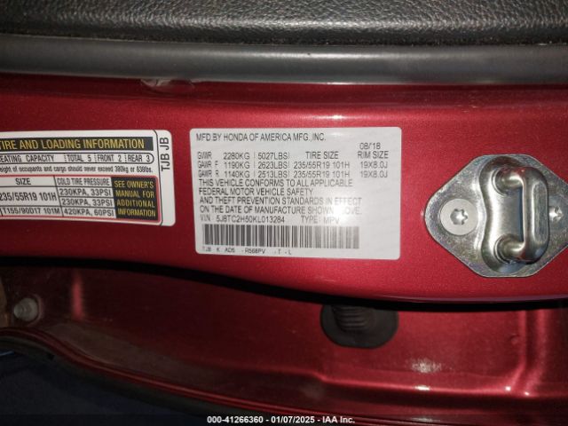 5J8TC2H50KL013284 Acura Rdx Technology Package