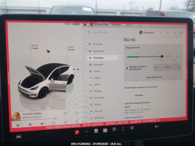 7SAYGDEE4NA010632 Tesla Model Y Long Range Dual Motor All-wheel Drive