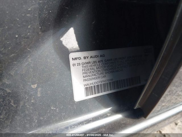 WAUHUDGY3PA070099 Audi A3 Premium Plus 40 Tfsi Quattro S Tronic