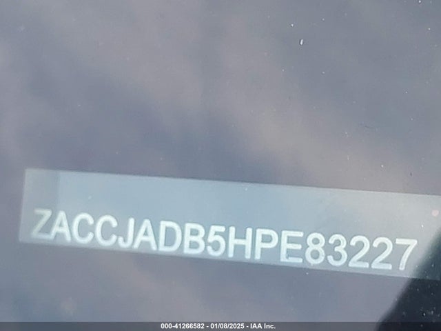 ZACCJADB5HPE83227 Jeep Renegade Limited Fwd